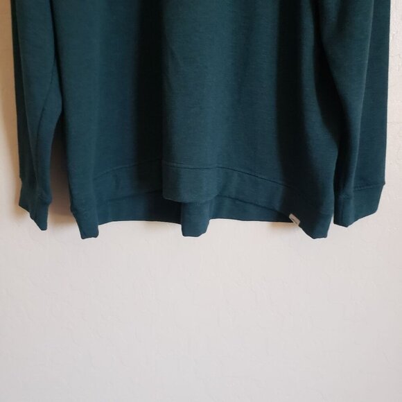 Orvis Cozy Pullover Crewneck Soft Fleece Lined Sweater Teal Size XXL Relaxed Fit - Picture 4 of 10